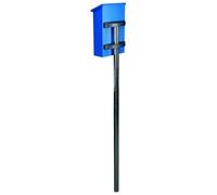 Poteau de boîte aux lettres - Perel - Inox - Supports de montage inclus - Extérieur - Compatible Toolland
