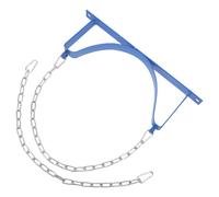 Support pour Bouteille D’oxygène Mural en Fer avec Chaîne | Fixation Stable, Installation Rapide, pour Atelier et Chantier, Livré avec Vis et Chaîne de Sécurité