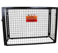 Support pour bouteilles de gaz KuKoo, pour 4 bouteilles de 19 kg, en acier, avec serrure