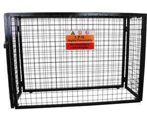 Support pour bouteilles de gaz KuKoo, pour 4 bouteilles de 19 kg, en acier, avec serrure