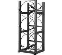 Support pour bouteilles de réfrigérant, avec 3 bouteilles de 30 lb, support pour bouteilles cylindriques 12,79 x 12,99 x 33,07 pouces, support pour bouteilles de réfrigérant Supports et fixations pour