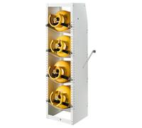 Support pour bouteilles de réfrigérant VEVOR, dimensions 376 x 330 x 1321 mm, 4 niveaux pour 4 bouteilles cylindriques, en acier au carbone, support pour bouteilles, porte-bouteilles de réfrigérant po