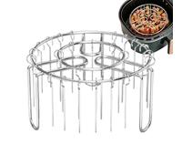Support pour brochettes friteuse à air | 49 Support en acier inoxydable résistant à la chaleur | pour brochettes de friteuse sans, compatible avec barbecue, viande, bacon