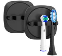Support pour brosses à dents, lot de 2, support pour brosses à dents électriques, fixation sans perçage grâce à un adhésif puissant