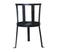 Support pour bûche suédoise - L 28 x l 31,5 x H 40,1 cm - Noir