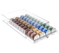 Support pour capsules de café, organiseur en acrylique, boîte de rangement transparente, pour 40 capsules