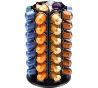 Support pour capsules de café pivotant à 360 degrés - compartiment central pour les capsules supplémentaires - peut contenir plus de 56 capsules