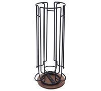 Support pour capsules de café - Socle rotatif - Métal - 33,5 cm - Noir
