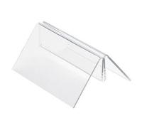 Support pour cartes et brochures, transparent