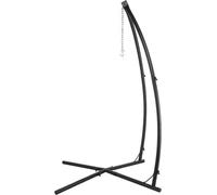 Support pour chaise suspendue type C/type X – Réglable 210 cm – Structure en acier massif – Intérieur et extérieur – Avec crochet – Pour chaise suspendue, chaise longue ou fauteuil à bascule
