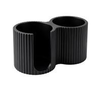Support pour cotons-tiges - Boîte de salle de bain, pot de rangement pour | Pot de rangement pour pinceaux de maquillage, double compartiment, pour chambre à coucher, salon, cuisine