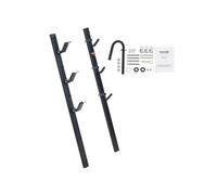 VEVOR Support pour Coupe-bordure, 2PCS Support de Débroussailleuses à 3 Places pour Remorque avec Verrouillage par Mot de Passe en Alliage de Zinc, Montage sur Camions Remorques Ouvertes Paysagères