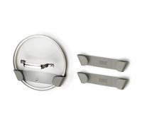 Support pour couvercle DUO 851668, set de 3 pc, gris, plastique, Joseph Joseph