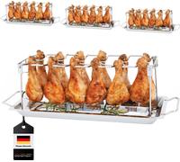 Support pour cuisses de poulet Bremermann pour 12 cuisses ou ailes de poulet, lot de 4