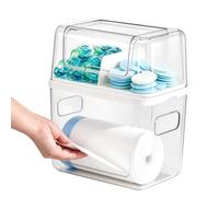Support pour dosettes de lave-vaisselle transparent, peu encombrant | Organiseur de sacs poubelle sous évier Distributeur de dosettes de lessive pour la maison, la cuisine, la douche