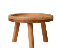 Support pour en bois naturel rond petit - Tabouret de fleurs en bois - Support de fleurs - Assiette décorative pour - Tabouret de fleurs - Support de base massif