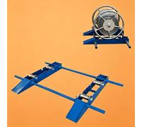 Support pour enrouleur de câble, enrouleur pour tambour de câble | Capacité de 3 000 kg,Dérouleur et distributeur de câble robuste,pour enrouleurs de câble de 30 à 120 cm de diamètre(3t 1.5m)