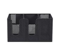 Support Pour Et Couvercles Rangement de pailles 3 emplacements pour cuisine | Distributeur de en Pour Cuisine Bureau Garde-Manger Appartement Bar Boutique Restaurant Espace Pause Noir