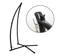Support pour fauteuil suspendu en métal noir - Mixmest - 214x113x110 cm - Pour 1 personne - Extérieur