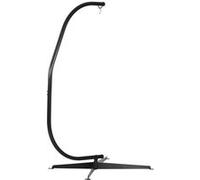 Outsunny Support de fauteuil suspendu, support chaise suspendue, base en X, cadre en C, boucle š€ ressort inclus, cadre en mšŠtal robuste, charge max.120 kg, 114 x 80 x 208 cm, noir