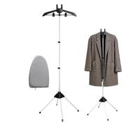 Support Pour Fer À Repasser Vapeur - Porte-Vêtements Pour Défroissage Vapeur | Équipement Vertical Pliable avec de Repassage pour Pantalon Costume Robe T-Shirt Robes de Mariée