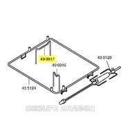 SUPPORT pour four BOSCH B/S/H 490917 HB760550…