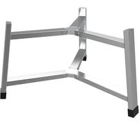 Support pour foyer de camping - Base pour foyer extérieur - Cuisson au feu de camp - Forme triangulaire stable - 19.5 pouces - Argenté