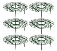 Support pour Fraisiers en Plastique Vert 6 Pièces, Jardinage | Bac Surélevé, Découpe Facile, Insertion Simple, Soulève les Fruits, Structure de Culture