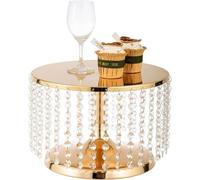 Support pour gâteau de noces en or, base ronde de 20 cm de diamètre