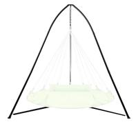 Support pour hamac à Trois Pieds Polyvalent et Robuste pour Usage intérieur et extérieur, avec Conception Triangulaire réglable en Hauteur, capacité de 150 kg, Assemblage Facile, Support Seul - Noir