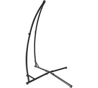 Support pour hamac, fauteuil suspendu, structure pour fauteuil suspendu. Charge maximale : 120 kg. Structure métallique. Quatre angles robustes. Hauteur : 214 cm. Couleur : noir