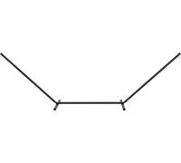 Support pour hamac - Support pour hamac - Capacité de charge 120 kg - 360 × 92 × 112 cm - Pour jardin/terrasse/patio - Montage nécessaire - Noir