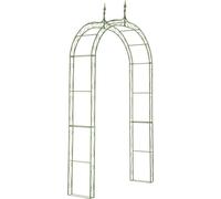 Support pour installations grimpantes - aide pour le jardin - revêtement en fer extrêmement durable et stable | Couleur : vert antique