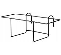 Support pour jardinières de balcon - Crochets métalliques pour suspendre des jardinières - Pour jardinières de 40 cm - Fixation pour balustrade - Noir