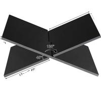 Support pour livres en acrylique, design en forme de X, fonctionnalité peu encombrante, noir