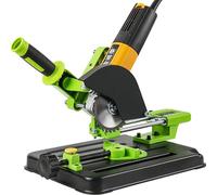 Support pour meuleuse d'angle - Support de coupe - Support pour coupes diagonales de 45° pour carrelage - Universel pour meuleuses d'angle de 10 à 12,5 cm - Version améliorée