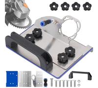 Support pour meuleuse d'angle - Type 100 - Base de coupe fixe - Angle de coupe réglable à 45° - Support métallique résistant à l'usure - Fixation sécurisée par serrage - Pour le travail du bois et des