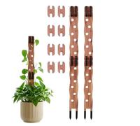 Support pour Monstera 2 Jeux de Planches en Bois Extensibles à découpes | Treillis De Extensible Pour Pothos Vert Panaché Et Lierre Salon Balcon Jardin Cour