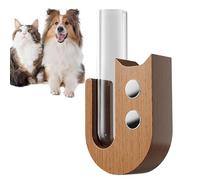Support pour moustache de chat - Petit vase pour moustache de chat | Collecteur de verres à fouet magnétique et vase décoratif | Verre transparent, bocal magnétique de réfrigérateur pour décoration