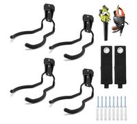 Support pour outils électriques de jardin, support pour désherbeur, coupe-bordures, crochets muraux, crochets muraux pour garage, organiseur et support de rangement (4 pièces) pouvant supporter jusqu'