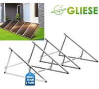 Support pour panneau solaire 118cm Centrale électrique pour balcon 0°-90° Montage en hauteur pour 2 panneaux solaires Supports d'inclinaison robustes Photovoltaïque 0%TVA