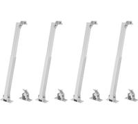 Support pour panneau solaire - Équerres de montage réglables - 2 paires - Charge maximale 100 kg - Inclinaison 15-30° - Pour camping-car, balcon, toit, mur