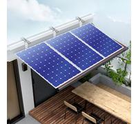 Support pour panneaux solaires - Support pour balcon, modèle A - Réglable - Kit de crochets pour balcon pour centrale solaire de balcon - Lot de 2 - Pour panneaux solaires