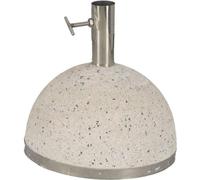 Support pour parasol Granito 115 kg Ø255 cm blanc – Design robuste avec écoulement d'eau – Esschert Design