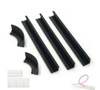 Support pour Philips Hue Play Lightstrip - Accessoire pour bande LED TV Ambilight, installation sans perçage avec nanocollants, supports droits et d’angle pour montage arrière du téléviseur (5 pièces)
