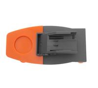 Support pour Pistolet à Colle Thermofusible de Bureau Stable, Compact | Base Antidérapante, Fentes de Positionnement, Plastique Orange, pour Atelier Pro et Table de Bricolage