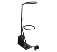 Support pour pistolet à peinture avec filtre, adaptable pour fixation murale ou sur banc, couleur noire