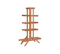 vidaXL Pied à fleurs 83x25x132 cm Bois de sapin massif