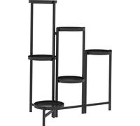 support pour plantes à 6 étages avec tablettes, pliable Support pour fleurs, étagère pour plantes en métal, étagère pour fleurs à plusieurs étages, 80cm de haut Escalier pour fleurs pour le jardin