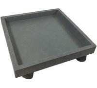 Support pour plantes Chariot carré pour plantes Chariot à plantes Pot de fleurs Bac à eau Bac à fleurs Chariot à plantes avec roulettes Socle Support pour plantes d'extérieur A-42 cm